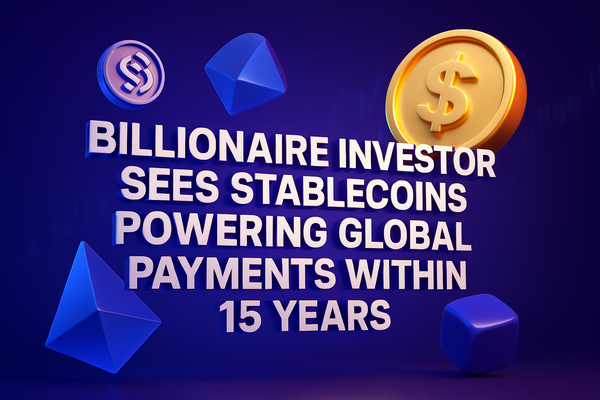 Billionaire Investor Sees Stablecoins Powering Global Payments Within 15 Years